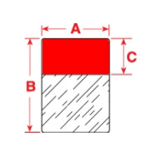 Brady PTL-29-427-RD Self-Laminating Vinyl Labels For M611, Bmp61 And Bmp71 033893