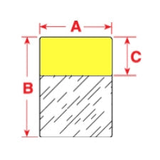 Brady PTL-10-427-YL Self-Laminating Vinyl Labels For M611, Bmp61 And Bmp71 018543