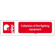 Brady Sten F004B-297X105-Al-Crd/1 ISO 7010 Sign - Collection of fire-fighting equipment 817603