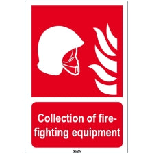 Brady Sten F004B-148X210-Pp-Crd/1 ISO 7010 Sign - Collection of fire-fighting equipment 817591