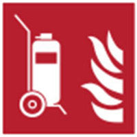 Brady F/F009/Nt-Vpvc-150X150/1-B Wheeled fire extinguisher - ISO 7010 135910