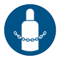 Brady M/M046/Nt-Alu-Dia 315/1-B Secure gas cylinders  - ISO 7010 138946