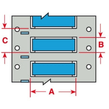 Brady PSPT-375-1-BL Permasleeve Wire Marker Sleeves For M611, Bmp61 And Bmp71 110076