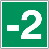 Brady Pic 373-200X200-(-2)-B7541 Evacuation signboard – Level -2 222808