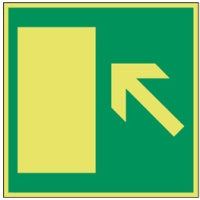 Brady E/X389/Nt-Sa-Pholumc-200X200/1-B Glow-in-the-dark Safety Sign 134681