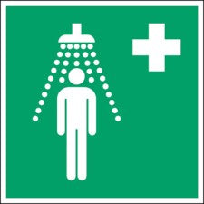 Brady Pic E012-200X200-Pp-Crd/1 ISO 7010 Sign - Safety shower 815718
