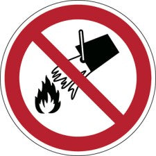 Brady P/P011/Nt/Tw-Dia100-1 ISO Safety Sign - Do not extinguish with water 234869