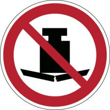 Brady P/P012/Nt/Tw-Dia200-1 ISO Safety Sign - No heavy load 234897