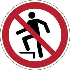 Brady P/P019/Nt/Twm-Dia315-1 ISO Safety Sign - No stepping on surface 234142