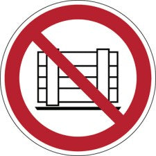 Brady P/P023/Nt/Twm-Dia315-1 ISO Safety Sign - Do not obstruct 234415