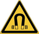 Brady W/W006/Nt/Twm-Tri100-1 ISO Safety Sign - Warning; Magnetic field 236476