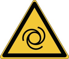 Brady W/W018/Nt/Tw-Tri315-1 ISO Safety Sign - Warning; Automatic start-up 235857